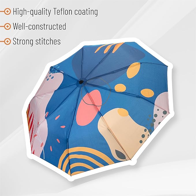 Mr. Pen- Windproof Travel Umbrella, Small Water-Resistant Automatic Folding Umbrella for Rain and Sun, Light, Compact and Portable for Women & Men, Fits Car & Backpack