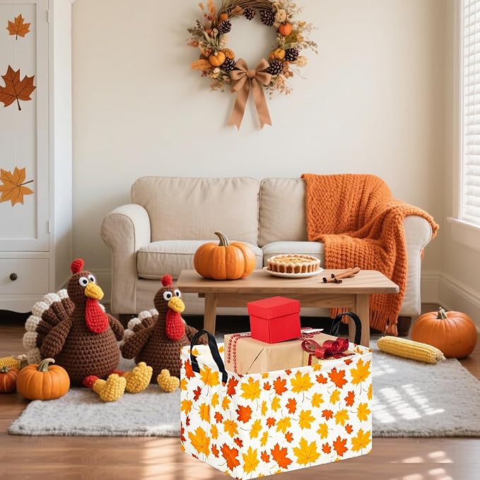 Rectangle Gift Shelf Nursery Storage Basket Laundry Hamper Storage Box and Bins for Home Clothes with Handles