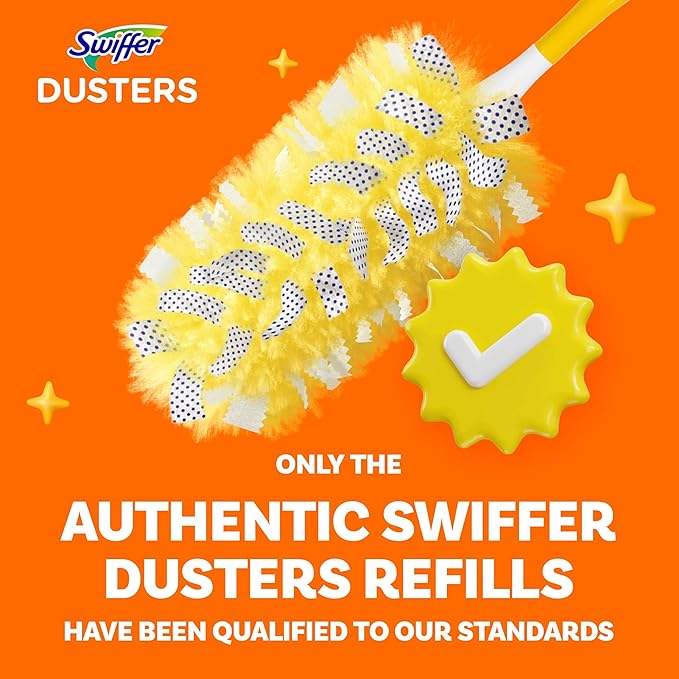 Swiffer Dusters Heavy Duty Multi-Surface Duster Refills for Cleaning, Lavender, 11 Count (Pack of 3)