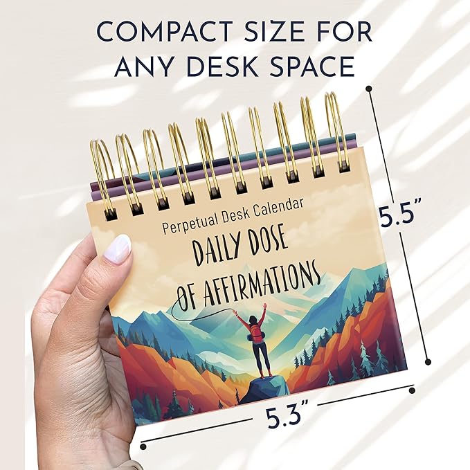 RYVE Daily Affirmation Calendar – Motivational Desk Calendar with Daily Affirmations for Women, Positive, Motivational and Inspirational Gifts, Office Gifts for Women, Office Desk Accessories