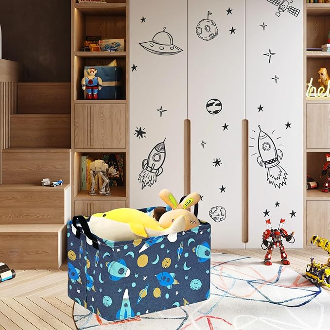 Baby Waterproof Storage Basket Toys Organizer Nursery Bins for Women Kids Hamper for Organizing Home/Dorm/Kitchen/Pet/Office/Closet/Shelf/Room Decor