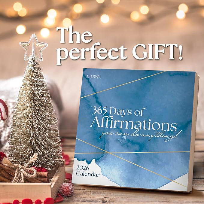 2026 Positive Affirmations Daily Desktop Calendar | 365 Days Of Affirmations To Motivate, Inspire, and Calm. Positive Self Care Daily Ritual To Nourish The Soul. Daily Rip Off Calendar To Encourage Positivity