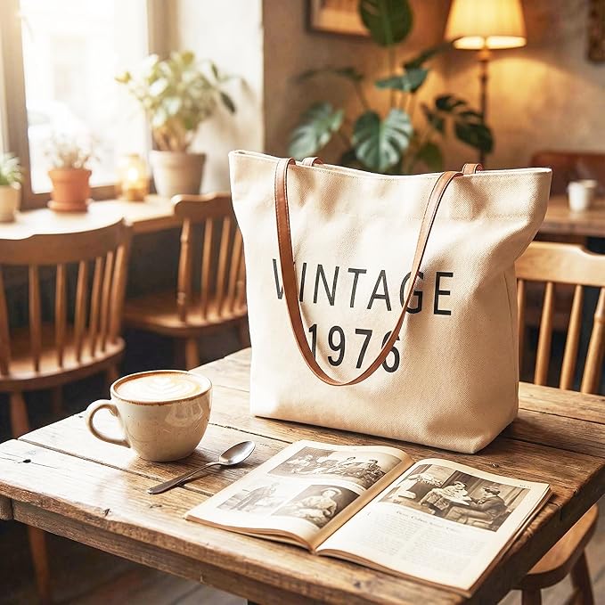 50th Birthday Gifts for Her,50th Birthday Gifts for Women,Gift for 50 Year Old Woman,50th Vinatge Bag Gift for Women
