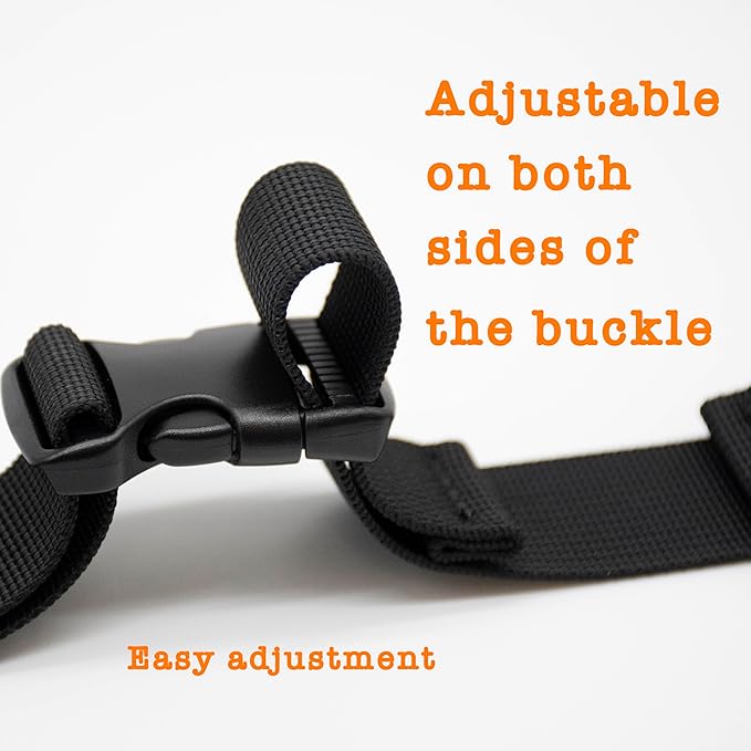 Backpack Chest Strap, Universal Add on Adjustable Sternum Strap, Chest Belt Replacement, with Heavy Duty Quick Release Buckle Clip, for Travel, Hiking, Camping, School(Black)