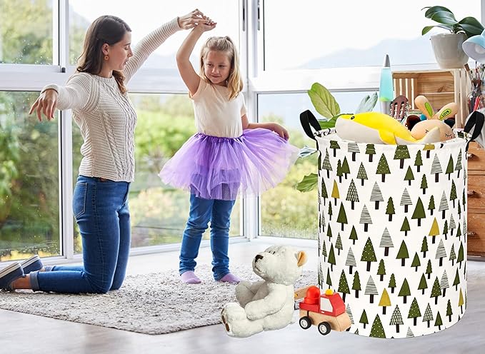 Round Laundry Basket Storage Bins Nursery Hamper Gift Baskets for Home,Office,Home Decor