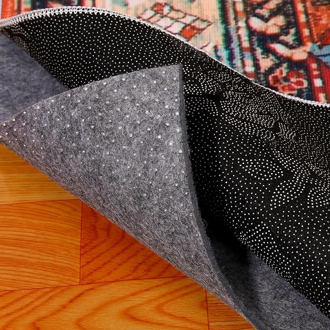 Non Slip Rug Pad 6 x 9 Ft, Felt Under Rug Cushioning, Carpet Padding for Area Rugs on Hardwood, Laminate & Tile Floors, Keeps Rugs Secure