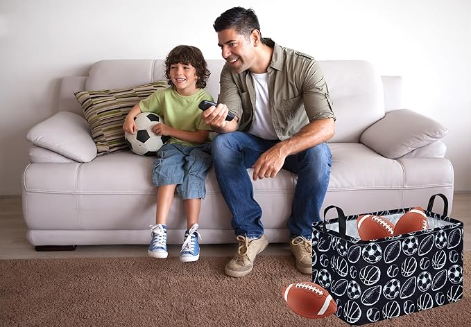 Kids Hamper Storage Bins Organizer Toy Box Laundry Basket Large Canvas Collapsible Chest for Home/Dorm/Kitchen/Pet/Office/Closet/Shelf/Gift Baskets