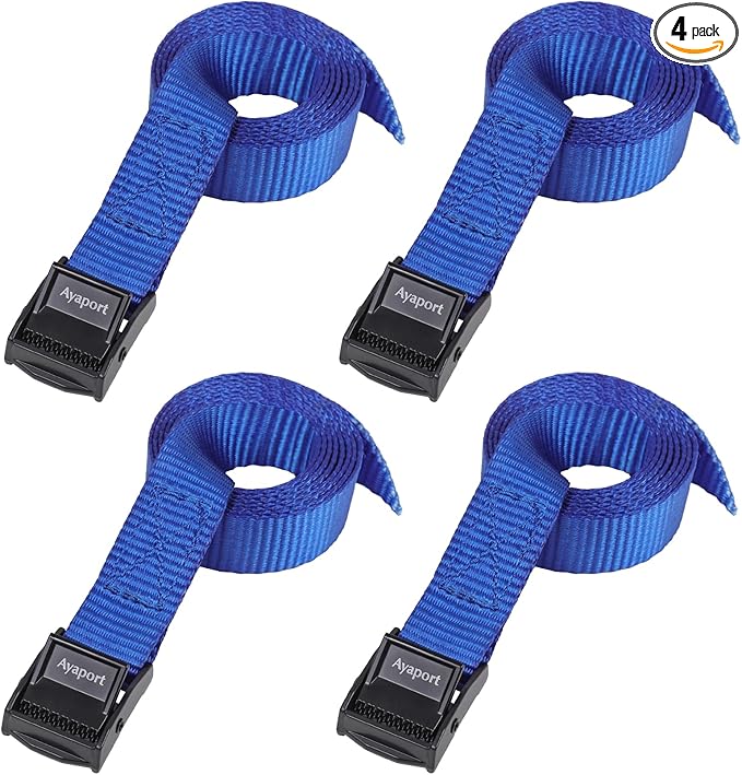 Ayaport Lashing Straps with Buckles Adjustable Cam Buckle Tie Down Cinch Strap for Packing
