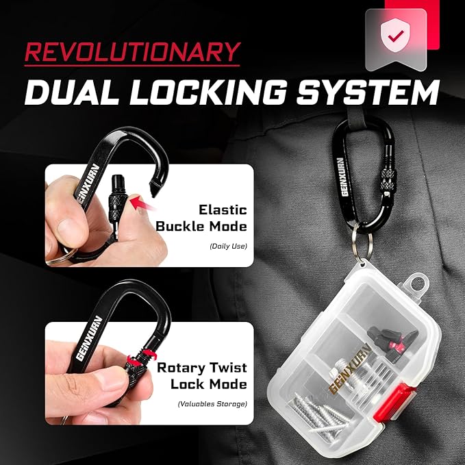 Small Parts Organizer, 4Pcs Plastic Transparent Portable Tools Boxes with Dividers for Small Accessories Storage Cases