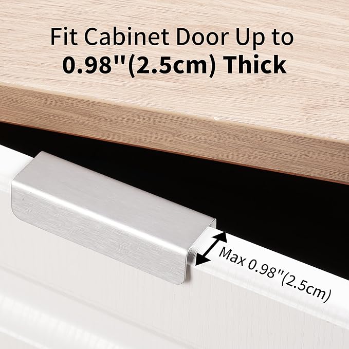 Over Cabinet Door Paper Towel Holder for Kitchen Cabinet Brushed Stainless Steel, Under Sink No Drilling Roll Dispenser for RV