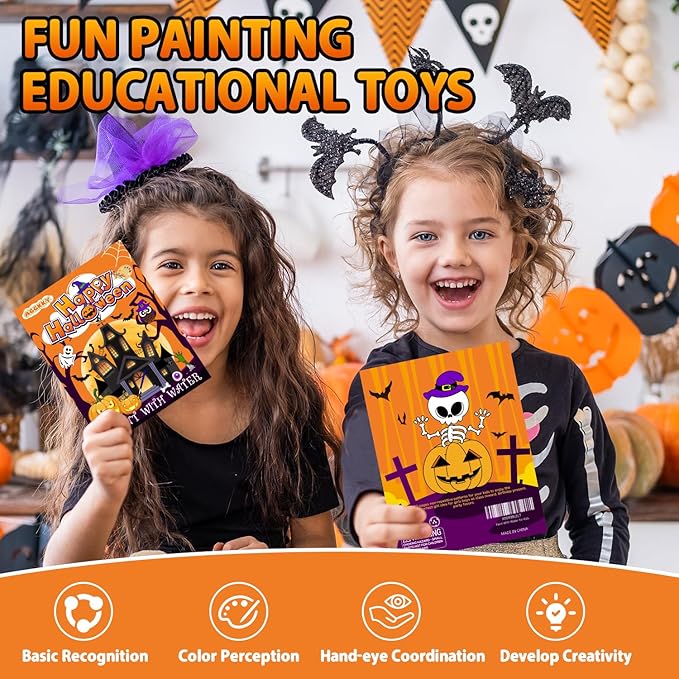 AGGKKY Paint with Water Coloring Books for Kids Toddlers 1-3 Mess Free Watercolor Painting Book Kits Arts and Crafts for Kids 2-4 4-6 Travel Activities Birthday Christmas Stocking Stuffers Toy Gift