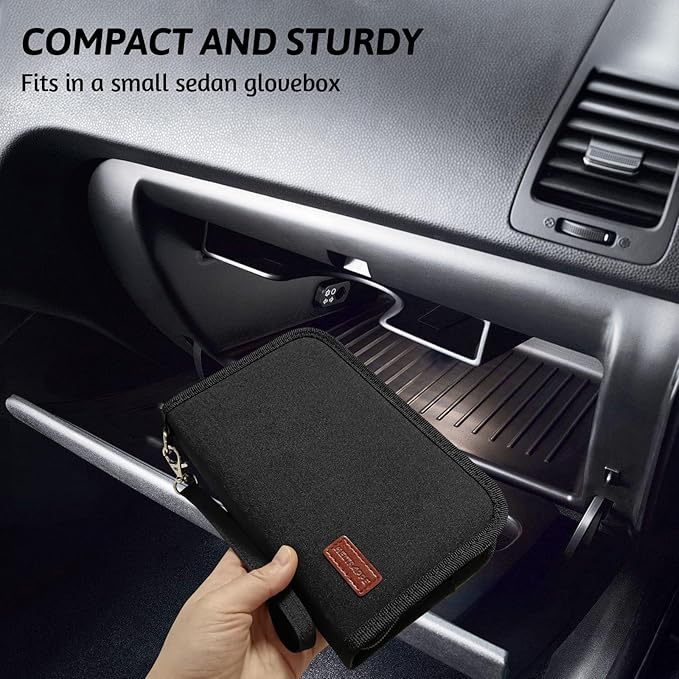 Receipt Coupon Organizer,13 Pocket Mini Accordion File Organizer with Card Holder,Expandable Ticket Storage & Card Case with Sticky Label,for Purse,Home,Car Glovebox,Zipper Closure,8.4 x 5.3in