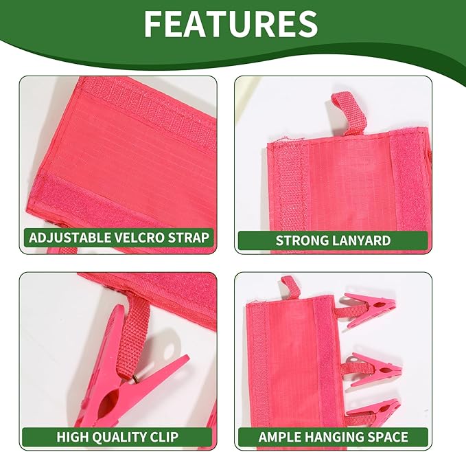 Travel Hangers for Cruise & Hotel – Foldable and Magnetic Clothes Line with Sock Drying Rack – Perfect for Traveling and Compact Storage，Hanger with 6 Clips Pack of 3（Red, Blue, Rose red）