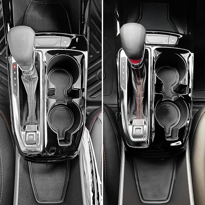 for 2024 2025 2026 Chevy Trax Accessories - for 2024 2025 2026 Chevrolet Trax (LS,1RS,LT,2RS,ACTIV) Cup Holder Inserts Door Slot Mat Compartment Center Console Liners (14 Pcs, Black Trim)