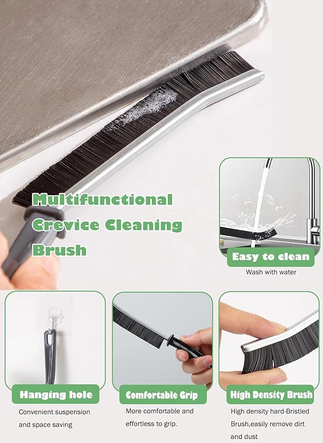 20Pcs Crevice Cleaning Brush - Multifunctional Hard Bristle Crevice Cleaning Brush, Gap Brush Cleaning Tools for Household Use, Home, Kitchen, Bathroom, Window, Vehicle, Faucets, Toilet