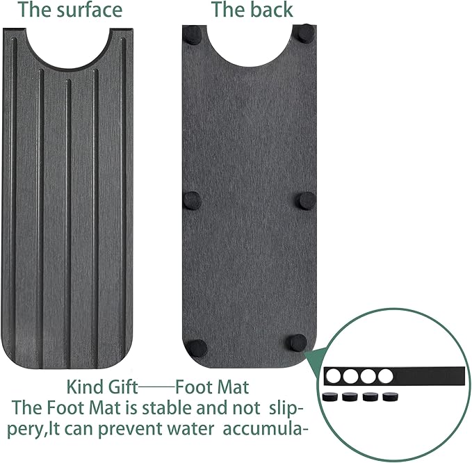 20inch x 4inch Kitchen Sink Faucet Mat, Water Absorbing Stone Faucet Splash Guard for Bathroom Counter, Quick Drying Diatomite Tray for Kitchen Sink, Dark Gray