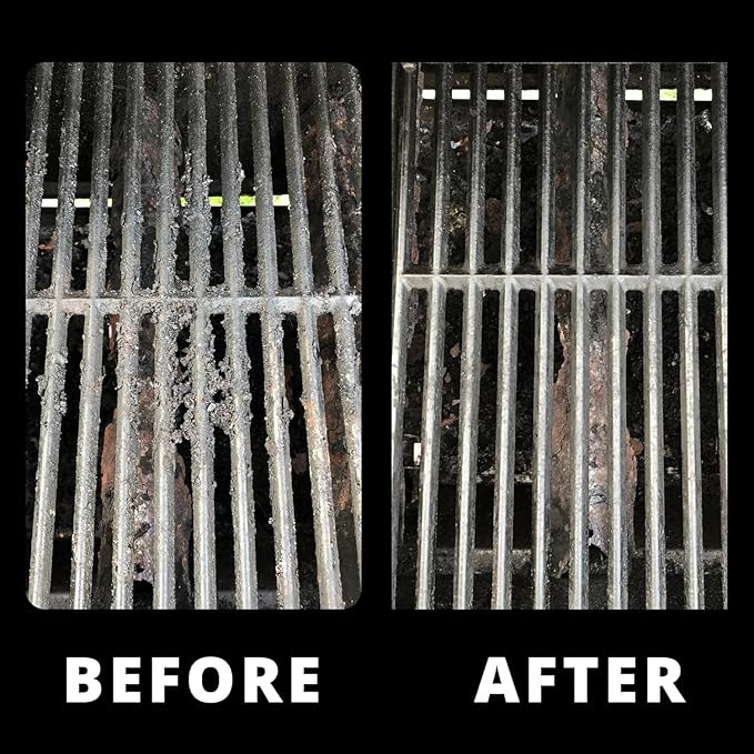 Grill Rescue BBQ Replaceable Cleaning Head, Bristle Free Grill Brush- Durable and Unique Grill Tools for Cast Iron or Stainless-Steel Grates, Barbecue Cleaner (Ultra)