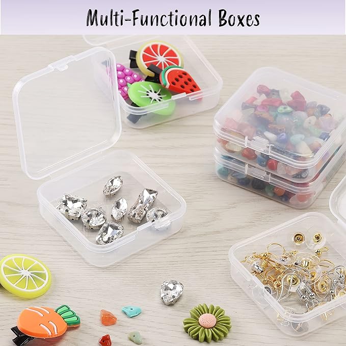 Mr. Pen - Small Plastic Containers, Clear, 12 pcs, Small Bead Organizer, Small Containers for Organizing, Bead Containers, Small Plastic Box, Mini Containers, Small Plastic Storage Containers