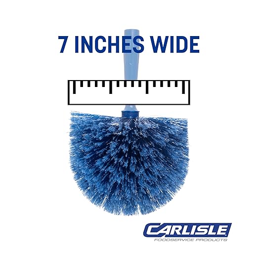 SPARTA Flo-Pac Round Duster Head With Soft Flagged Bristles, Cleaning Essentials for Commercial and Home Use, 1 Count, Blue