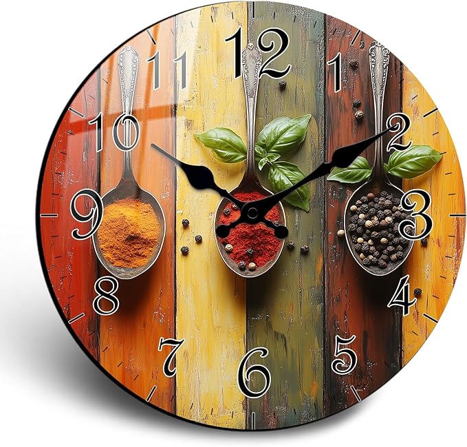 Large Wall Clock Battery Operated 20 Inch, Vintage Style Silent Analog Wall Clocks, Non Ticking Decorative Clock for Kitchen Home Bedroom Living Room Office