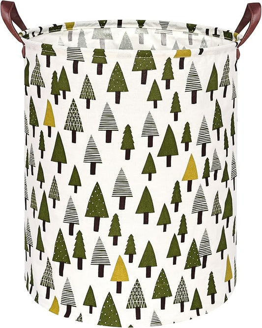 Xmas Storage Basket Laundry Hamper Gifts Organizer Bins Toy Box Laundry Basket Large Canvas Collapsible Chest for Home/Dorm/Kitchen/Pet/Office/Closet/Shelf/