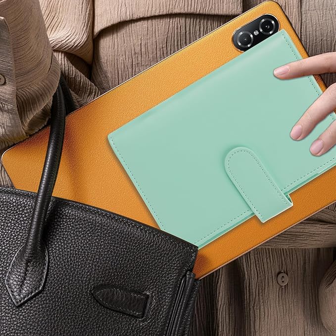 NICOOTHBudget Binder Cash Envelopes A6 Money Saving Binder with Zipper envelopes (Green)