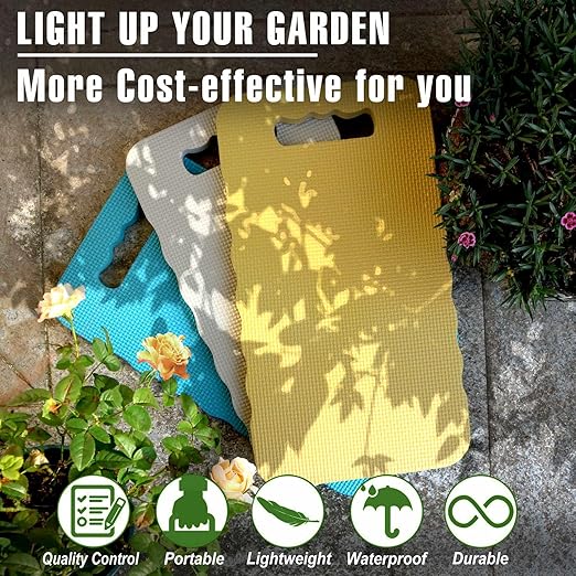 Garden Kneeling Pad 3pcs, Extra Wider 8.66", Kneeling Mat Waterproof with Bright Color Tone, Knee Pads for Gardening, Yoga, House Clean, Repair Work