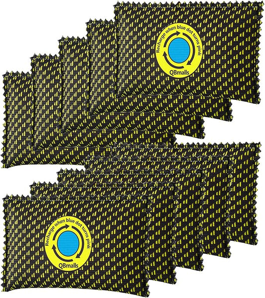 100g Rechargeable Desiccant Pack of 10,Moisture Absorber for Storage Bins,Gun Safes,camper and Cars,Desiccant Dehumidifier for Closets,Drawer,Luggage and Small Spaces