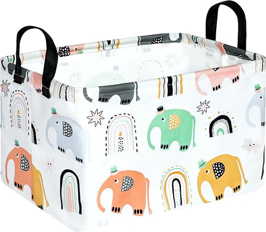 Rectangle Gift Shelf Nursery Storage Basket Laundry Hamper Storage Box and Bins for Home Clothes with Handles