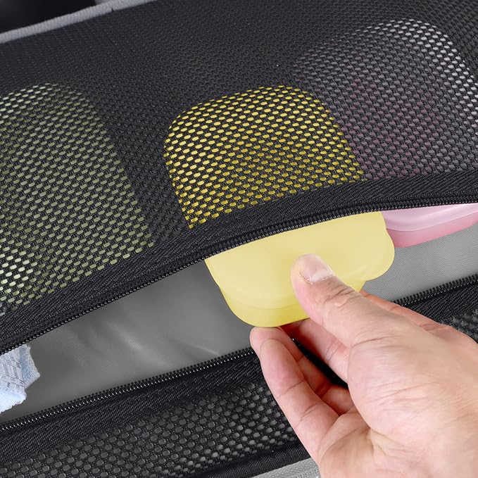 Quatish Leakproof Soap Dish with Lid & Draining Layer, Shatterproof Travel Bar Soap Holder Case Container, Portable Travel Size Toiletries Essentials for Camping, Gym, Bathroom, Yellow