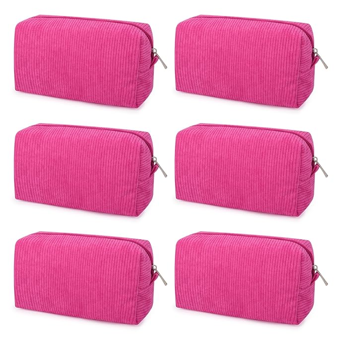 SOIDRAM Makeup Bag Preppy Cosmetic Bag Bulk Makeup Pouch Personalize Travel Toiletry Bag Organizer Cute DIY Makeup Brushes Storage Bag for Women