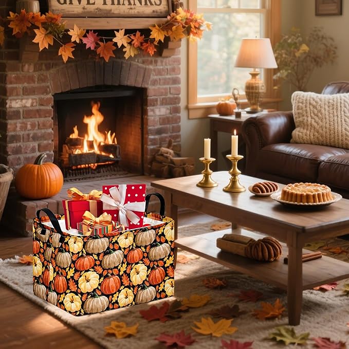 Rec Box Hamper Storage Basket Collapsible Organizer Bin Gift Shelf Baskets for Home and Kitchen Storage