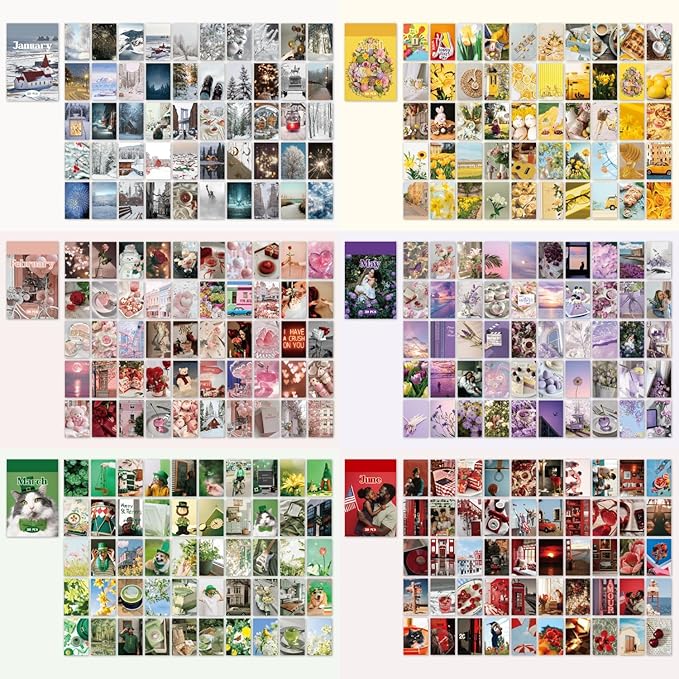 12 Sets 600 Sheets Washi Stickers for Journaling, Nature Season Festival Travel Flower Stickers Vintage Aesthetic Scrapbook Sticker Set for Bullet Journal Art Diary Card Craft Gifts Planner Notebook