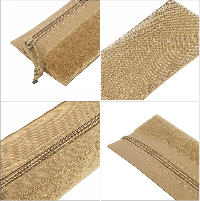 Qavctw Tactical Admin Pouch Bag with Hook and Loop Tool Storage Bag Snack Pouch Candy Bag Hanging Pouches Backpack Accessory Pouch