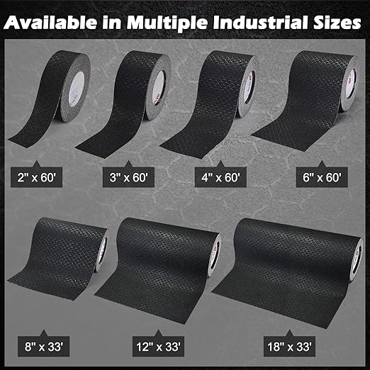 S&X Anti Slip Tape Heavy-Duty 8" x 33' Non Skid Roll, Unmatched Grip Tape for Skateboard, Outdoor Stairs, Decks, Ramps - Waterproof & Durable