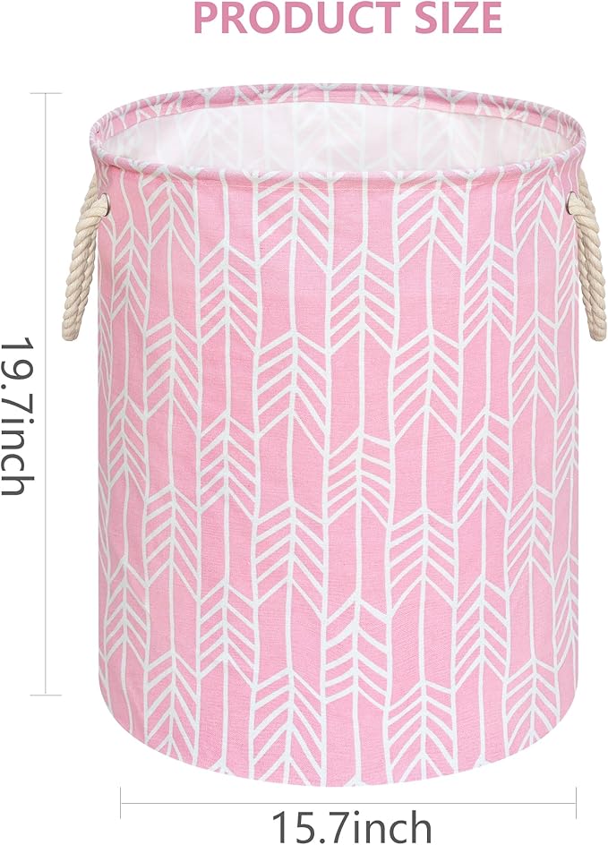 Round Laundry Basket Storage Bins Nursery Hamper Gift Baskets for Home,Office,Home Decor