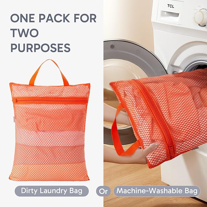 ALL INCLUDED 10 Set Durable Packing Cubes for Travel,Gifts for Women Mom Men,Luggage & Suitcase Organizers with Toiletry Bag,Vacation Essentials for Cruise & Plane,Beach Accessories (Orange)
