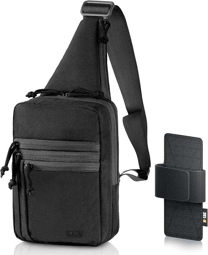 M-Tac CCW Sling Bag for Men & Women - EDC Shoulder Bag Tactical - Crossbody Concealed Carry Bag - Mens Chest Pack