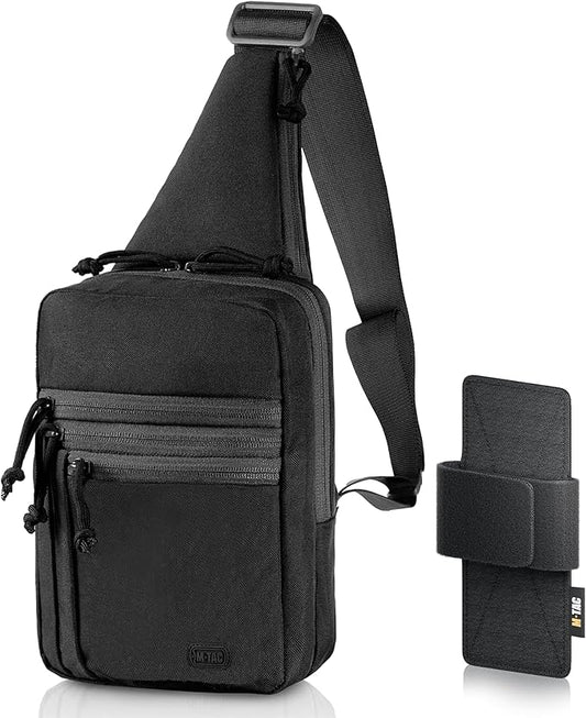 M-Tac CCW Sling Bag for Men & Women - EDC Shoulder Bag Tactical - Crossbody Concealed Carry Bag - Mens Chest Pack