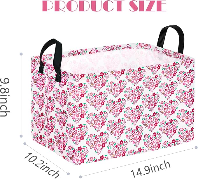 Kids Hamper Storage Bins Organizer Toy Box Laundry Basket Large Canvas Collapsible Chest for Home/Dorm/Kitchen/Pet/Office/Closet/Shelf/Gift Baskets