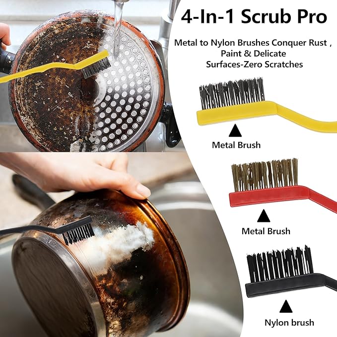 Window Cleaner Set, 17Pcs Window Door Tracks Groove Crevice Cleaning Brushes Tools for Sliding Glass Doors, Air Conditioner