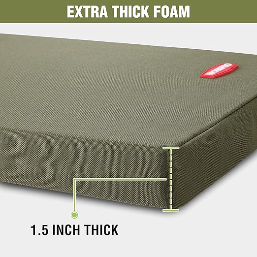 WORKPRO 17" Kneeling Pad with Removable Cover, Soft Pad Cushioning for Knee, Large Foam Kneeler Pad for Gardening, Daily Chores, Workout Supplies, Green