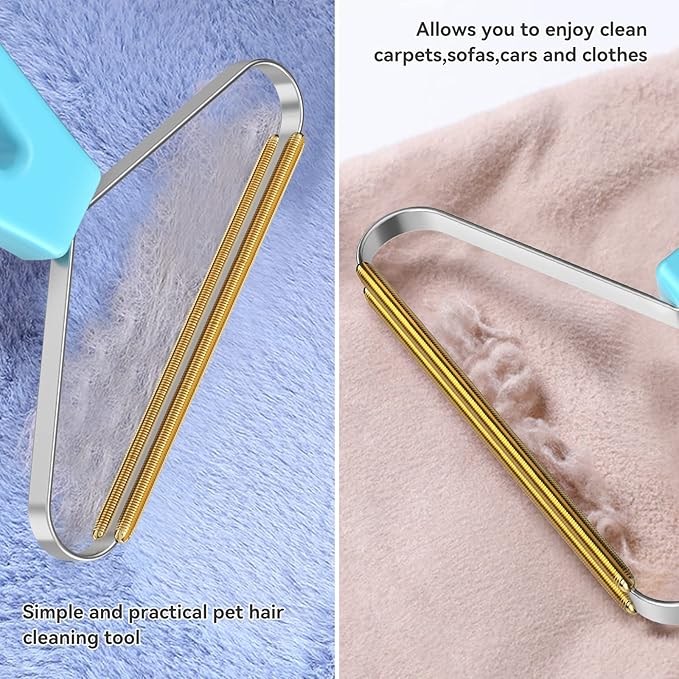 Lint Remover 3-Pack, Lint Shaver Cleaner Pro, Carpet Rake, Lint Brush, Fur Removal Tool, Portable Carpet Scraper, Clothes, Car Mats, Couch, Pet Bed, Furniture