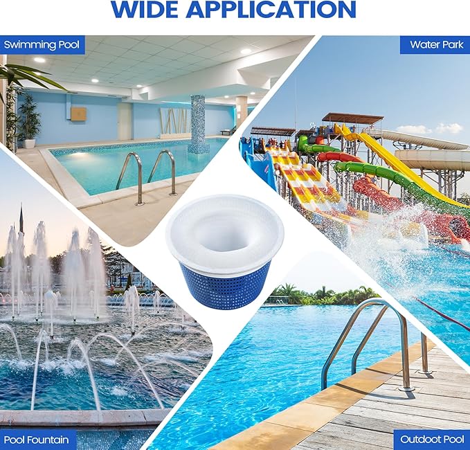 40 Pack Pool Skimmer Socks - Pool Filter Socks for Skimmer Basket, Dense Mesh Skimmers Filters Out Debris for Inground or Above Ground Pools