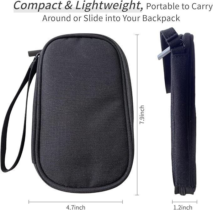 Electronics Organizer Travel Case, Cable Organizer Travel Essentials Tech Pouch,Suitable for Charger, Cable, Phone，Flash Drive,Black