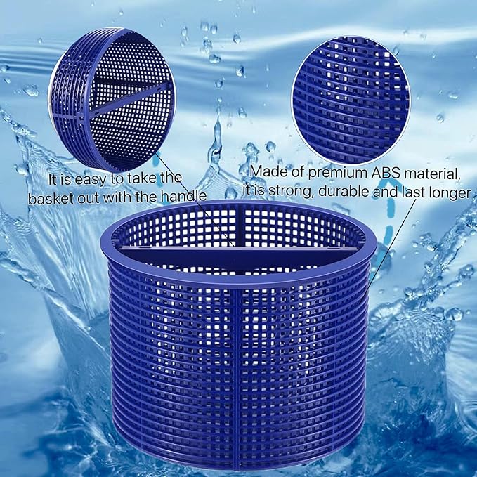 Pool Skimmer Basket Replacement,for Hayward Swimming Pool Skimmer SPX1082CA & Aladdin B-152 Skimmer Models,SP1082 SP1083 SP1084 1085 1086 SP1075 1075T 1076 1077 Skimmers Basket (Blue)