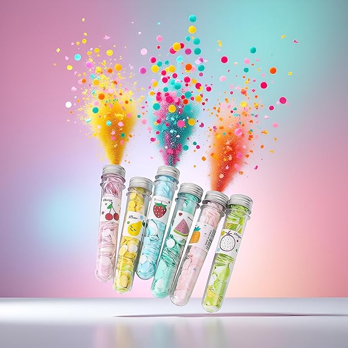 6Pcs Colors Random Shipping Boxes Portable Disposable Paper Soap Confetti Soap Sheets Flakes for Washing Hand Wash Cleansers