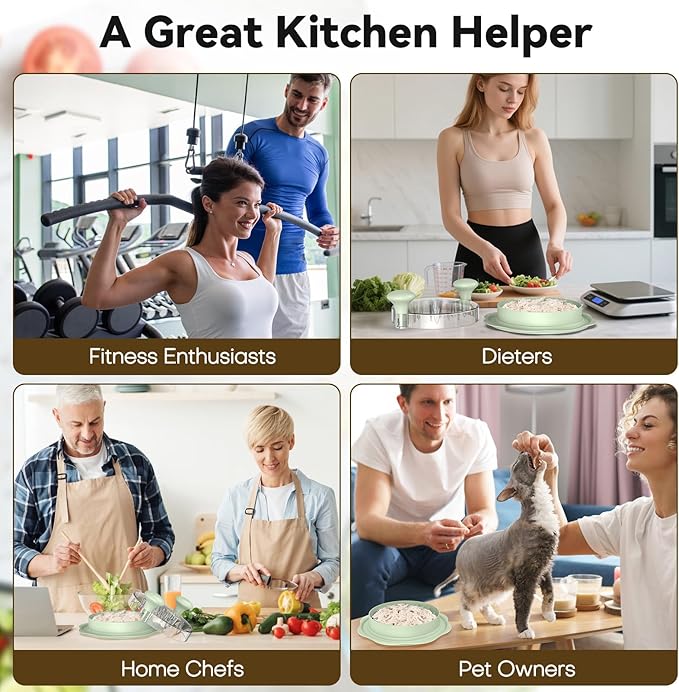 Ukeetap 10" Pro Chicken Shredder Tool Twist Large for Kitchen, BPA-Free Food-Safe Meat Grinder, Visible Chicken Breast Meat Shredder with Strong Anti-Slip Bottom & Ergonomic Handle, Green