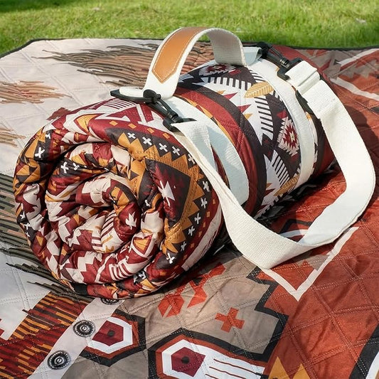 Genovega Waterproof Picnic Blanket Outdoor Camping Beach Mat Rug Extra Large Foldable Essential Roadtrip Gadget RV Accessories Glamping Tent Gear Must-Haves Hiking Stuff Backpacking Necessities Gift
