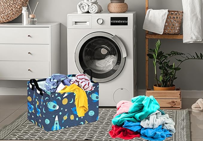 Baby Waterproof Storage Basket Toys Organizer Nursery Bins for Women Kids Hamper for Organizing Home/Dorm/Kitchen/Pet/Office/Closet/Shelf/Room Decor